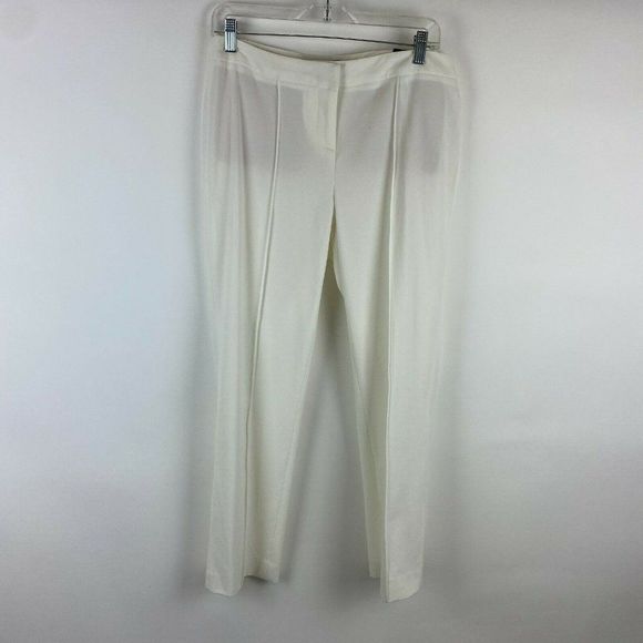 Chelsea Pants - Amanda & Chelsea Modern Fit Straight Leg Ankle White Stretch Women Size 8 NWT